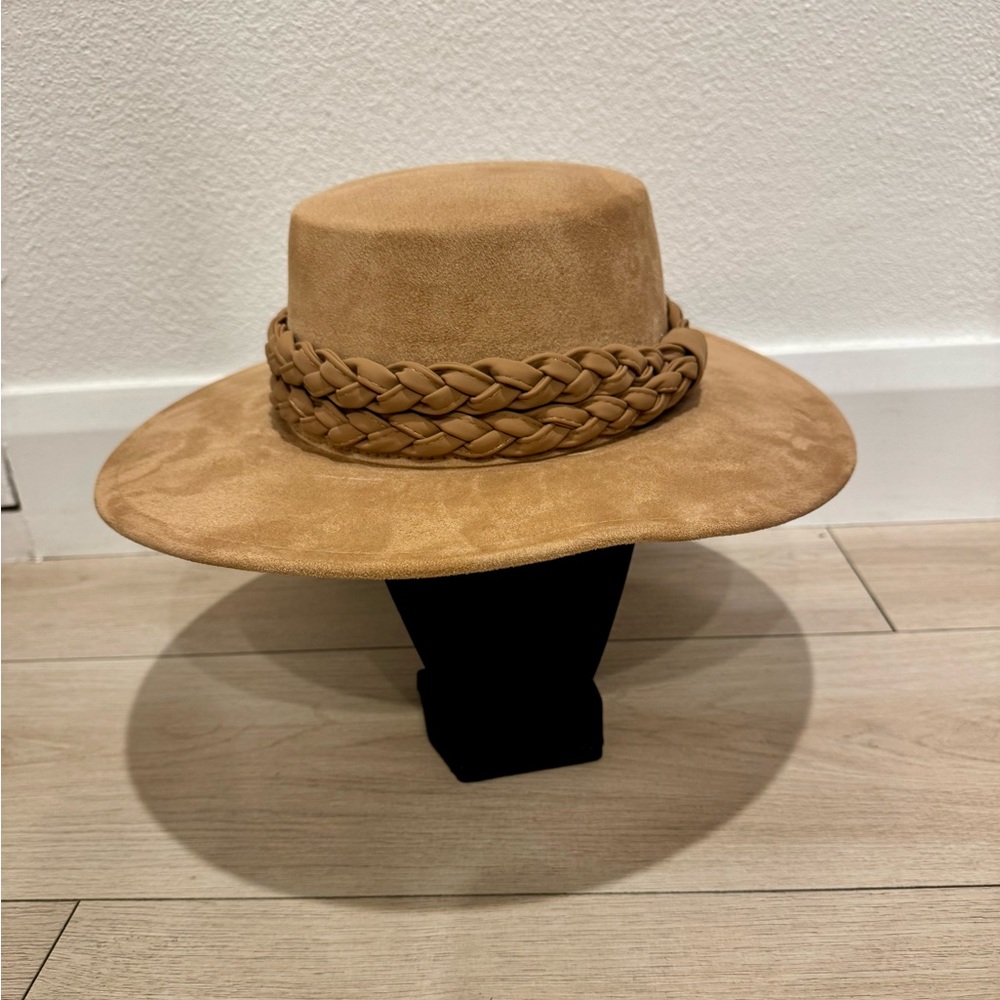 Time and Tru Tan Women's Hat with Braided Band